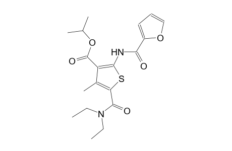 isopropyl 5-[(diethylamino)carbonyl]-2-(2-furoylamino)-4-methyl-3-thiophenecarboxylate