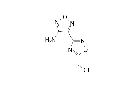 4-[5-(chloromethyl)-1,2,4-oxadiazol-3-yl]-1,2,5-oxadiazol-3-amine