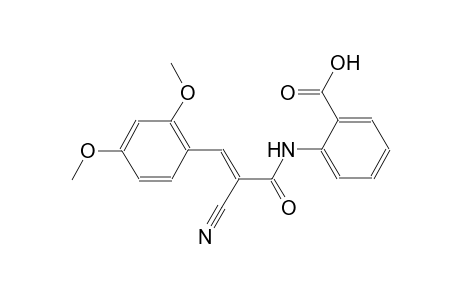 2-{[(2E)-2-cyano-3-(2,4-dimethoxyphenyl)-2-propenoyl]amino}benzoic acid