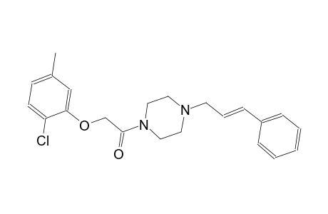 2-chloro-5-methylphenyl 2-oxo-2-{4-[(2E)-3-phenyl-2-propenyl]-1-piperazinyl}ethyl ether