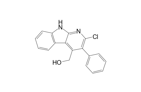 (2-chloranyl-3-phenyl-9H-pyrido[2,3-b]indol-4-yl)methanol