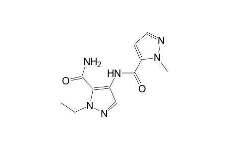 1-ethyl-4-{[(1-methyl-1H-pyrazol-5-yl)carbonyl]amino}-1H-pyrazole-5-carboxamide