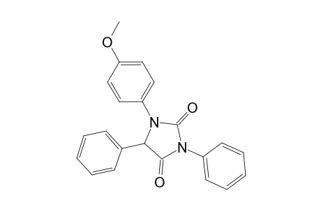 2,4-Imidazolidinedione, 1-(4-methoxyphenyl)-3,5-diphenyl-