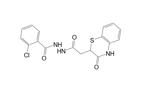 2-Chloro-benzoic acid N'-[2-(3-oxo-3,4-dihydro-2H-benzo[1,4]thiazin-2-yl)-acetyl]-hydrazide