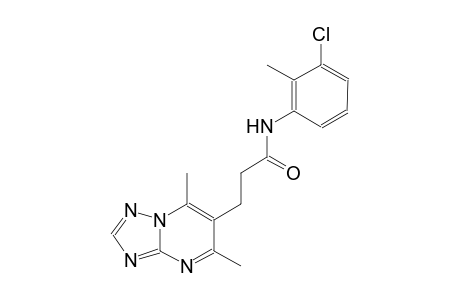 [1,2,4]triazolo[1,5-a]pyrimidine-6-propanamide, N-(3-chloro-2-methylphenyl)-5,7-dimethyl-