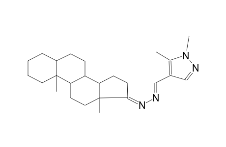 1,5-dimethyl-1H-pyrazole-4-carbaldehyde androstan-17-ylidenehydrazone