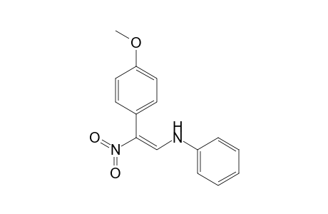 2-(4-Methoxyphenyl)-N-phenyl-2-nitroethen-1-amine