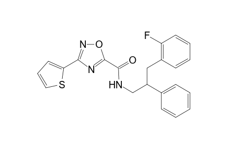 1,2,4-Oxadiazole-5-carboxamide, N-[3-(2-fluorophenyl)-2-phenylpropyl]-3-(2-thienyl)-