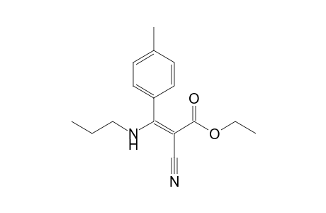 Ethyl 3-(propylamino)-2-cyano-3-(p-methylphenyl)propenoate