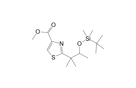 Methyl (RS)-2-([2'-tert-Butyldimethylsilyloxy-1',1'-dimethylpropyl)thiazole-4-carboxylate
