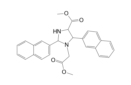 Methyl 1-carbomethoxymethyl-2,5-di(2'-naphthyl)imidazolidine-4-carboxylate