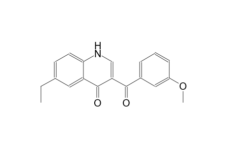6-ethyl-3-(3-methoxybenzoyl)-4(1H)-quinolinone
