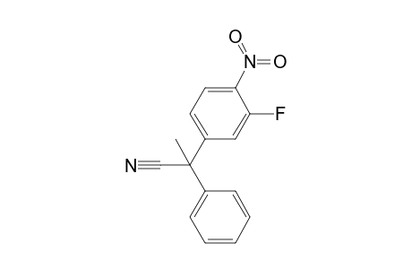1-Cyano-1-phenyl-1-(3-fluoro-4-nitrophenyl)ethane