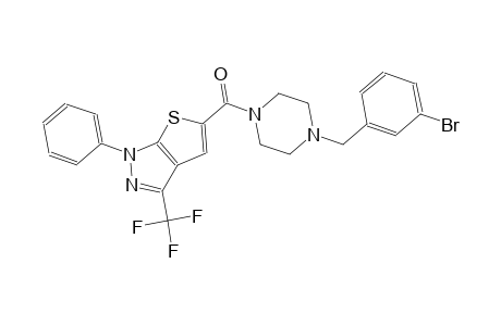 5-{[4-(3-bromobenzyl)-1-piperazinyl]carbonyl}-1-phenyl-3-(trifluoromethyl)-1H-thieno[2,3-c]pyrazole