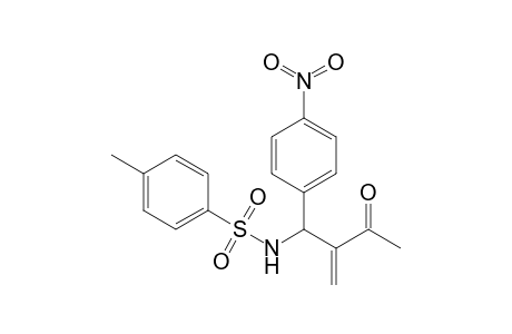 4-Methyl-N-[2-methylene-1-(4-nitrophenyl)-3-oxo-butyl]benzenesulfonamide