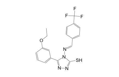 5-(3-ethoxyphenyl)-4-({(E)-[4-(trifluoromethyl)phenyl]methylidene}amino)-4H-1,2,4-triazol-3-yl hydrosulfide
