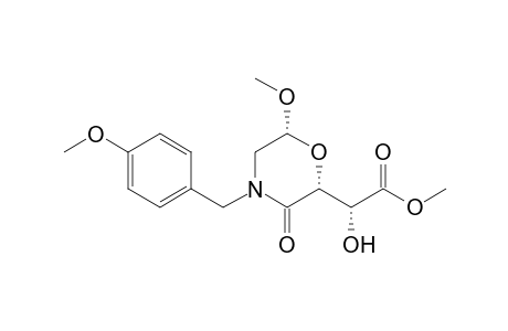 (2R,6R)-(+)-(6-Methoxy-4-p-methoxybenzyl-3-oxomorpholin-2-yl)-(R)-hydroxyacetic acid methyl ester