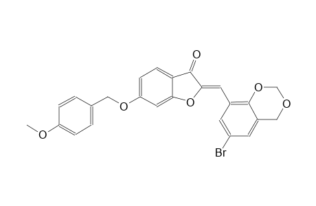3(2H)-benzofuranone, 2-[(6-bromo-4H-1,3-benzodioxin-8-yl)methylene]-6-[(4-methoxyphenyl)methoxy]-, (2Z)-