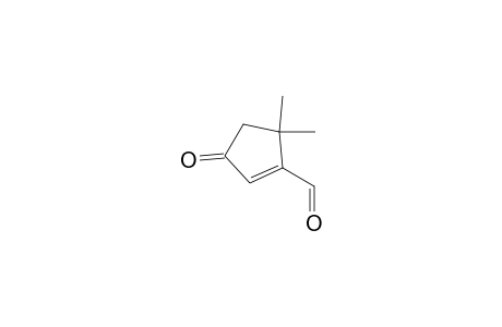 3-keto-5,5-dimethyl-cyclopentene-1-carbaldehyde