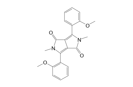 3,6-BIS(o-METHOXYPHENYL)-2,5-DIMETHYLPYRROLO[3,4-c]PYRROLE-1,4(2H,5H)-DIONE (relaxed crystal lattice)
