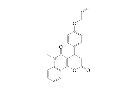 2H-Pyrano[3,2-c]quinoline-2,5(3H)-dione, 4,6-dihydro-6-methyl-4-[4-(2-propenyloxy)phenyl]-