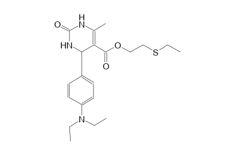 5-pyrimidinecarboxylic acid, 4-[4-(diethylamino)phenyl]-1,2,3,4-tetrahydro-6-methyl-2-oxo-, 2-(ethylthio)ethyl ester