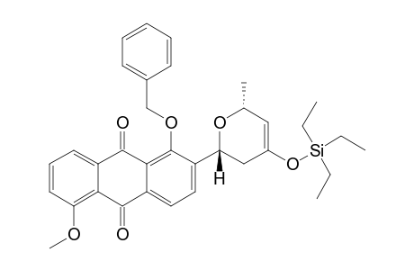 1-Benzyloxy-5-methoxy-2-[ 6'-methyl-4'-(triethylsilyloxy)-3',6'-dihydro-2' H-pyran-2'-yl]anthraquinone