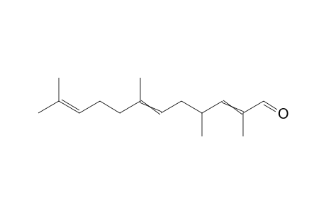 2,4,7,11-Tetramethyldodeca-2,6,10-trienal