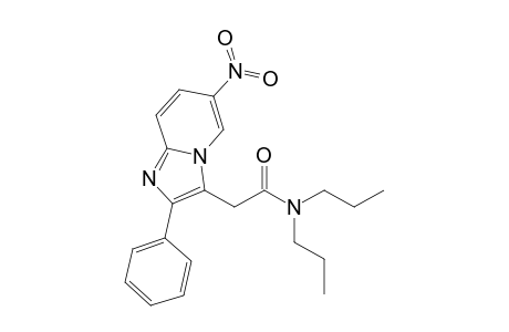 2-(6-nitro-2-phenyl-3-imidazo[1,2-a]pyridinyl)-N,N-dipropylacetamide
