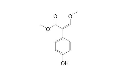 Benzeneacetic acid, 4-hydroxy-alpha-(methoxymethylene)-, methyl ester