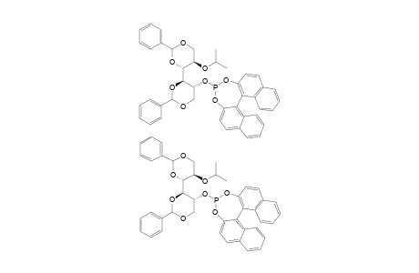 1,3:4,6-DI-O-BENZYLIDENE-2-O-ISOPROPYL-3-O-[(R)-2,2'-O,O-(1,1'-BINAPHTHYL)-DIOXOPHOSPHITE]-D-MANNITOL