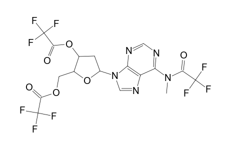 Adenosine, 2'-deoxy-N-methyl-N-(trifluoroacetyl)-, 3',5'-bis(trifluoroacetate)