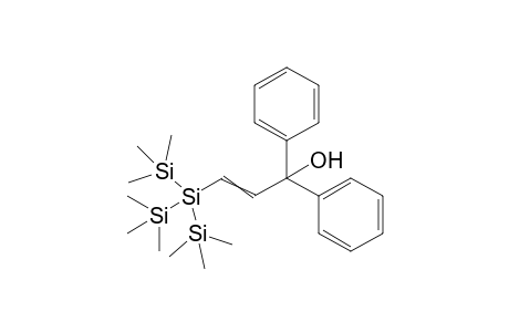 (3-Hydroxy-3,3-diphenyl-1-propenyl)tris(trimethylsilyl)silane