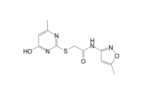 acetamide, 2-[(4-hydroxy-6-methyl-2-pyrimidinyl)thio]-N-(5-methyl-3-isoxazolyl)-