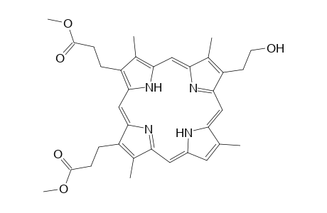 21H,23H-Porphine-2,18-dipropanoic acid, 8-(2-hydroxyethyl)-3,7,12,17-tetramethyl-, dimethyl ester