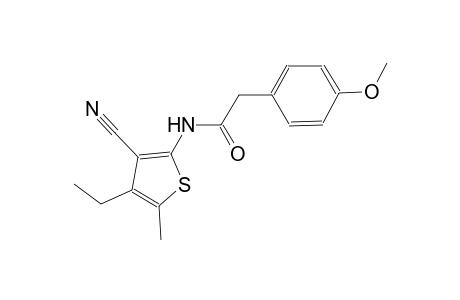 N-(3-cyano-4-ethyl-5-methyl-2-thienyl)-2-(4-methoxyphenyl)acetamide