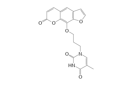 9-[3-(2,4-dioxo-5-methyl-1,2,3,4-tetrahydro-1-pyrimidinyl)propoxy]-7H-furo[3,2-g][1]benzopyran-7-one