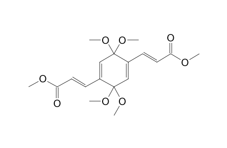 3,3,6,6-Tetramethoxy-1,4-bis[2'-(methoxycarbonyl)ethenyl]cyclohexa-1,4-diene