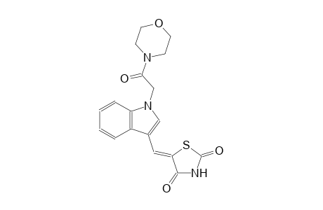 (5Z)-5-({1-[2-(4-morpholinyl)-2-oxoethyl]-1H-indol-3-yl}methylene)-1,3-thiazolidine-2,4-dione