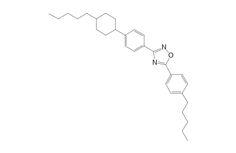 3-[4-(4-pentylcyclohexyl)phenyl]-5-(4-pentylphenyl)-1,2,4-oxadiazole