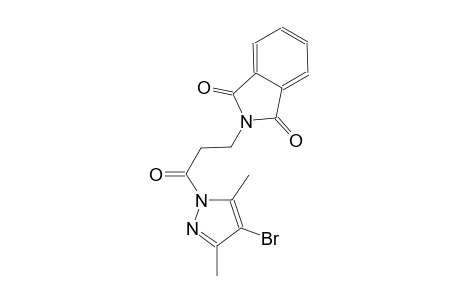 2-[3-(4-bromo-3,5-dimethyl-1H-pyrazol-1-yl)-3-oxopropyl]-1H-isoindole-1,3(2H)-dione