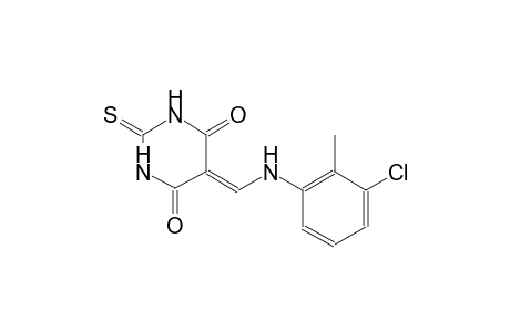5-[(3-chloro-2-methylanilino)methylene]-2-thioxodihydro-4,6(1H,5H)-pyrimidinedione
