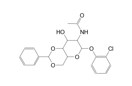 beta-D-glucopyranoside, 2-chlorophenyl 2-(acetylamino)-2-deoxy-4,6-O-(phenylmethylene)-