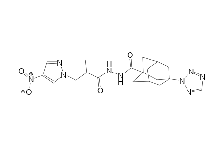N'-[2-methyl-3-(4-nitro-1H-pyrazol-1-yl)propanoyl]-3-(2H-tetraazol-2-yl)-1-adamantanecarbohydrazide
