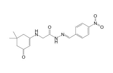 2-(5,5-Dimethyl-3-oxocyclohex-1-enylamino)-N'-(4-nitrobenzylidene)acetohydrazide
