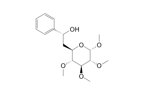Methyl-6-C-[(R)-alpha-hydroxybenzyl]-2,3,4-tri-O-methyl-alpha-D-glucopyranoside