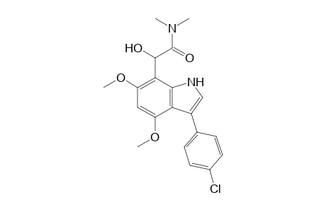 N,N-Dimethyl-2-(3'-(4"-chlorophenyl)-4',6'-dimethoxyindol-7'-yl)-2-hydroxyethanamide