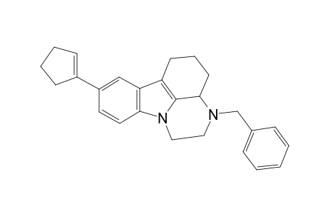 3-Benzyl-8-(1-cyclopenten-1-yl)-2,3,3a,4,5,6-hexahydro-1H-pyrazino[3,2,1-jk]carbazole