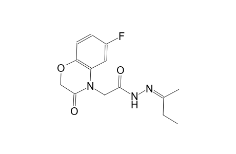 2-(6-fluoro-3-oxo-2,3-dihydro-4H-1,4-benzoxazin-4-yl)-N'-[(Z)-1-methylpropylidene]acetohydrazide