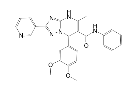 7-(3,4-dimethoxyphenyl)-5-methyl-N-phenyl-2-(3-pyridinyl)-4,7-dihydro[1,2,4]triazolo[1,5-a]pyrimidine-6-carboxamide